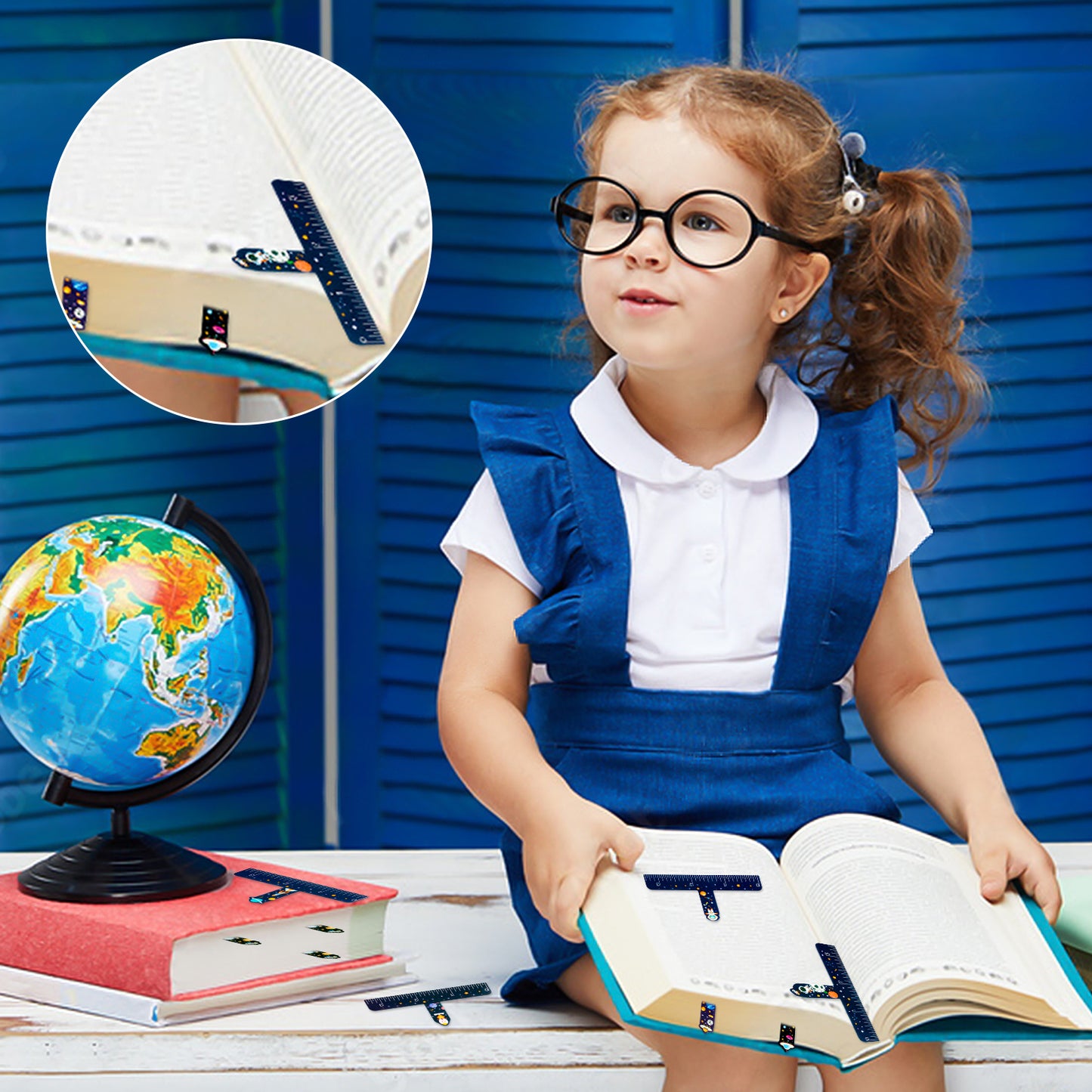 36Pcs Universe Good Neat Writing One Finger Spacer Handwriting Tool, 12 Style Stars and Galaxies Pattern Writing Spacers for Kids Colorful Dyslexia for Writing Tools for School Office Kids Adults